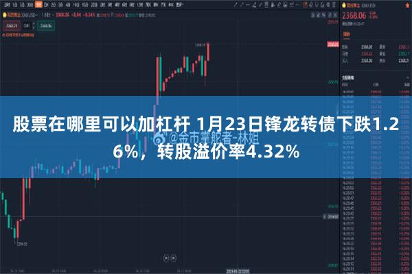 股票在哪里可以加杠杆 1月23日锋龙转债下跌1.26%，转股溢价率4.32%